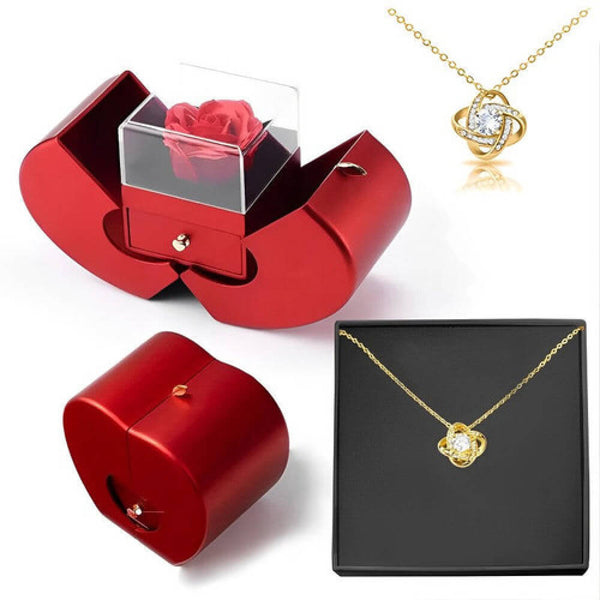 Eternal Rose Gift Box & Love Necklace