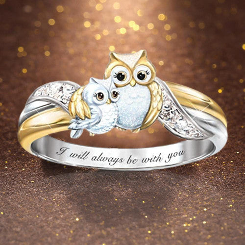 Owl Ring in Silver