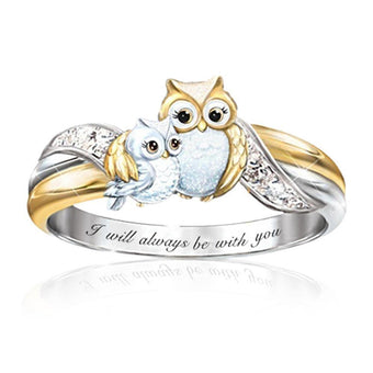 Owl Ring in Silver