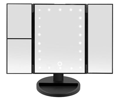 Folding Mirror with LED Lights