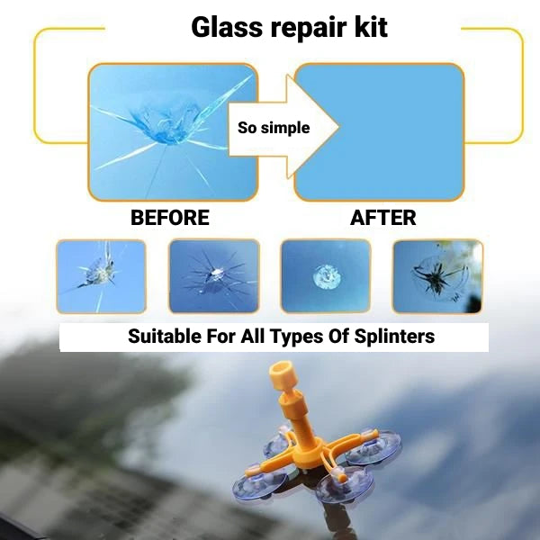 Glass repair kit - smartphones and windows