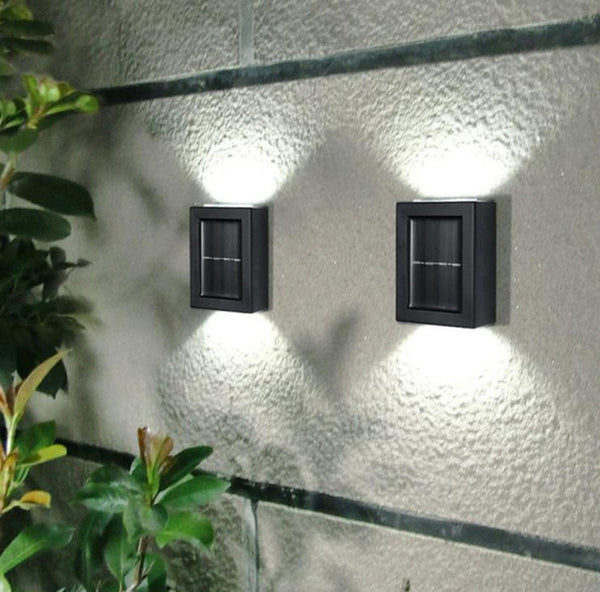 Solar-Powered Outdoor Wall Sconce