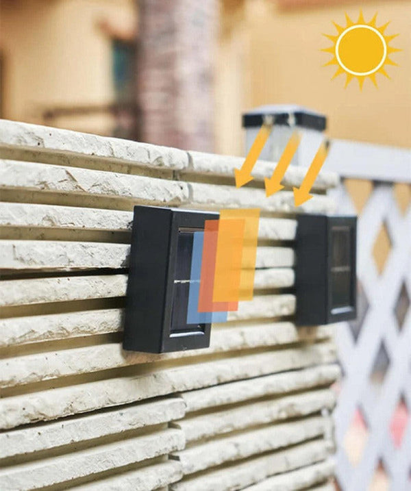 Solar-Powered Outdoor Wall Sconce