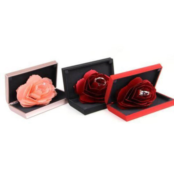 Floral Pink Ring Gift Box