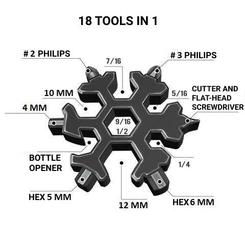 18-in-1 Stainless Steel Multi-tool