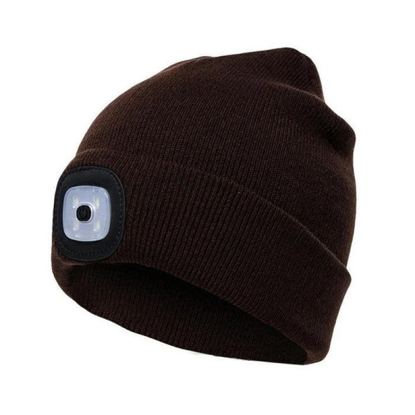 Wool Beanie With LED Lamp