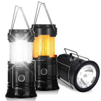 3-in-1 Camping Lantern and Torch - LED Flame Effect