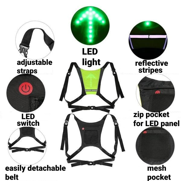 LED Cycling Vest